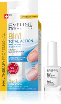 EVELINE NAIL THERAPY Total Aktion 8 in 1 Conditioner für Nagelpflege, 12 ml